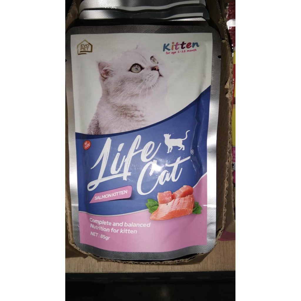 Makanan Kucing Sachet Life Cat Adult-Kitten