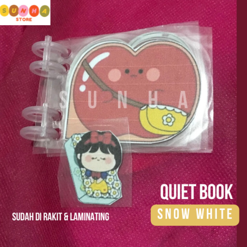 Quiet book snow white / paper doll house snow white / paper doll book snow white