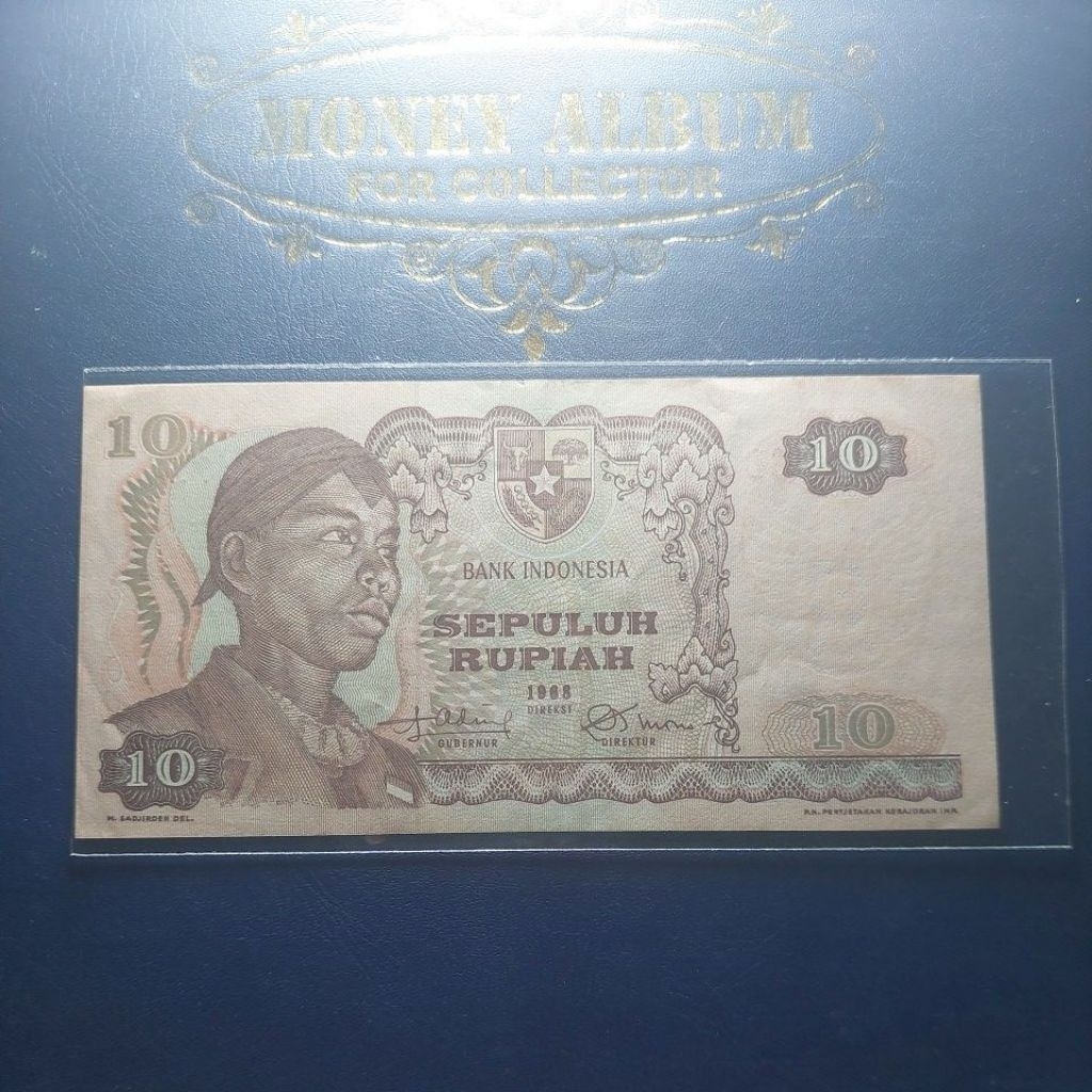10 rupiah sudirman 1968 XF bagus