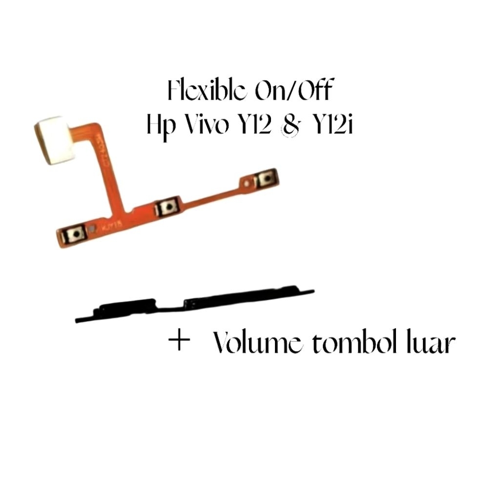 Tombol Flexible On Off Volume Vivo Y12 Y12i Original – Tombol Power Saklar Volume Button Sparepart H
