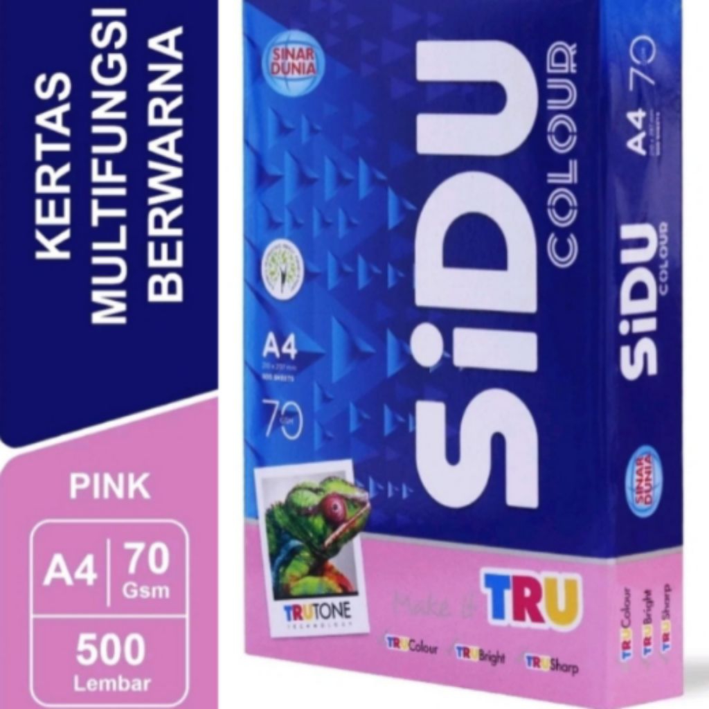 Kertas HVS Warna Pink A4 70 GSM SiDU