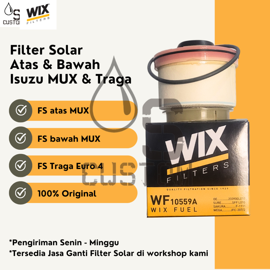 Filter Solar Isuzu MUX Traga Euro 4 WIX Filters