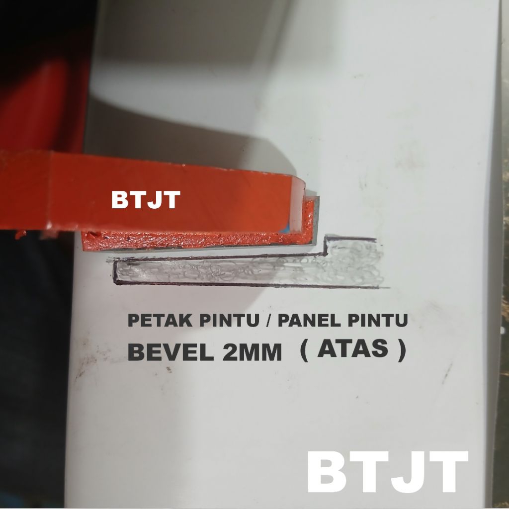 BEVEL 2MM MATA PISAU PROFIL ROUTER DUDUK SPINDLE PANEL PINTU KAYU BEVEL 2MM  6" ATAS