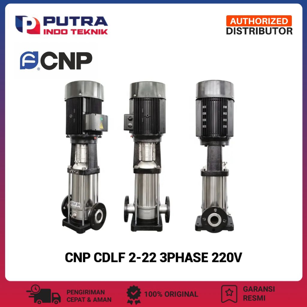 POMPA CNP CDLF 2-22 3PHASE 220V DRAT 11/4INCH CNP CDLF2-22BWSR 3HP