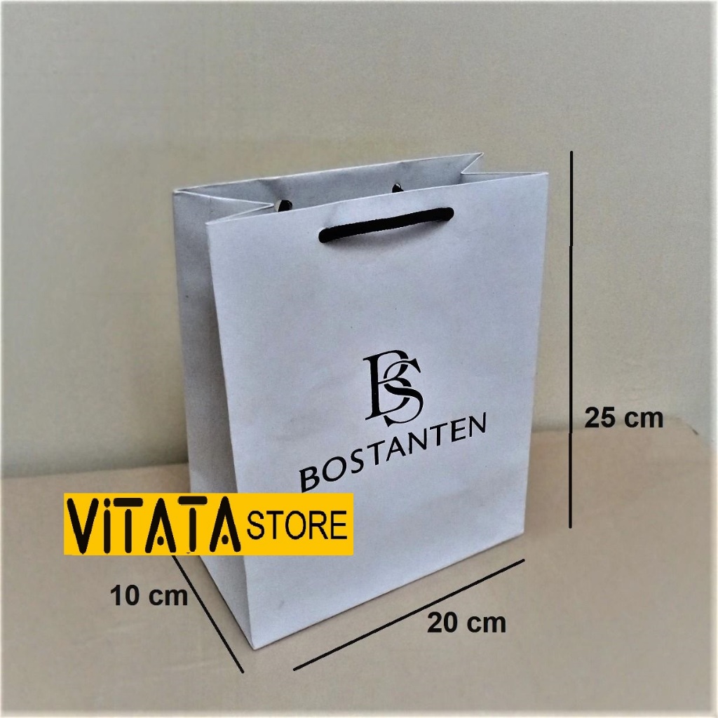 Paper bag Bostanten Small Premium Putih Tas Kado dan Souvenir