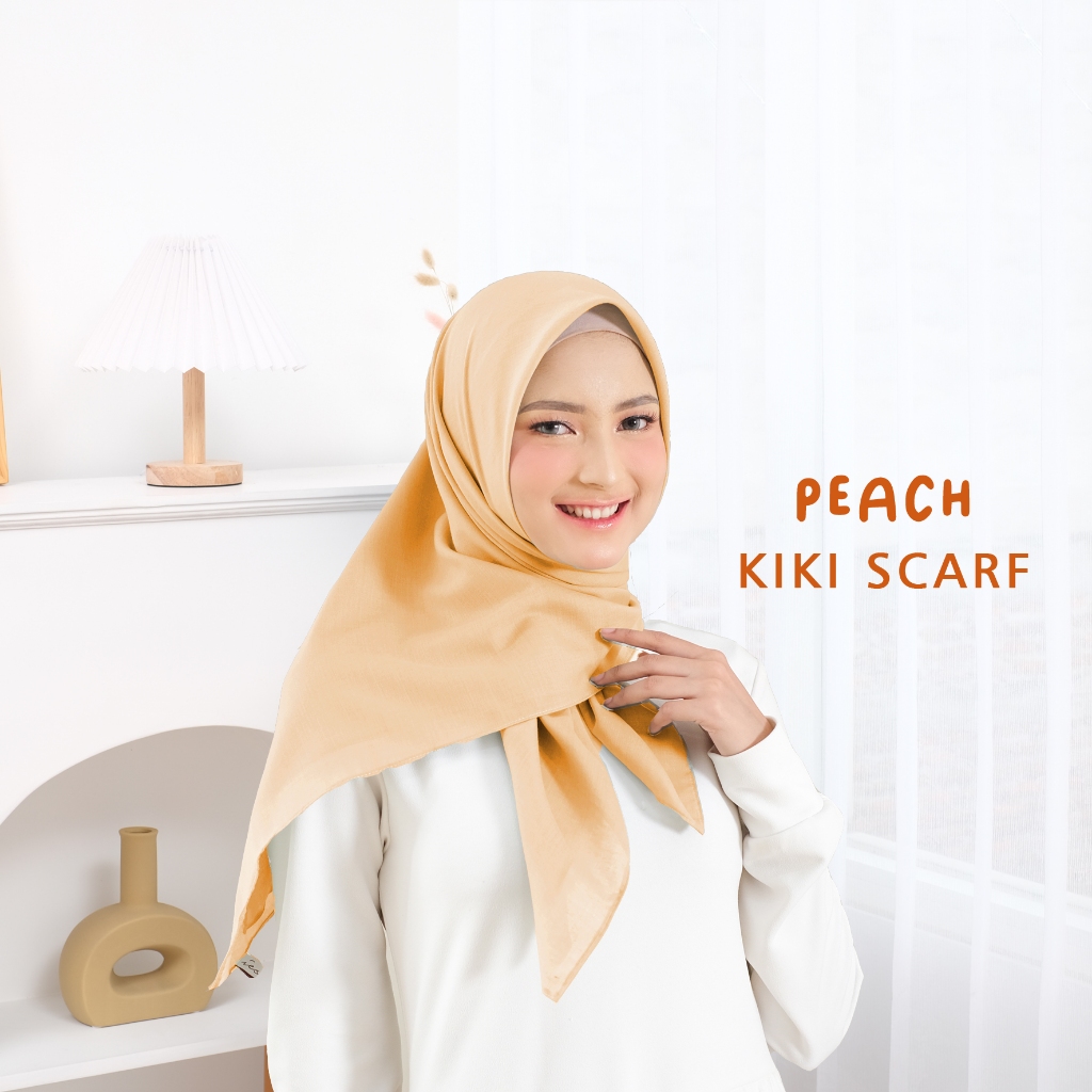 JILBAB KATUN SEGI EMPAT PEACH, JILBAB PEACH, JILBAB KREM PEACH, HIJAB DHARMA WANITA PERSADA, JILBAB 