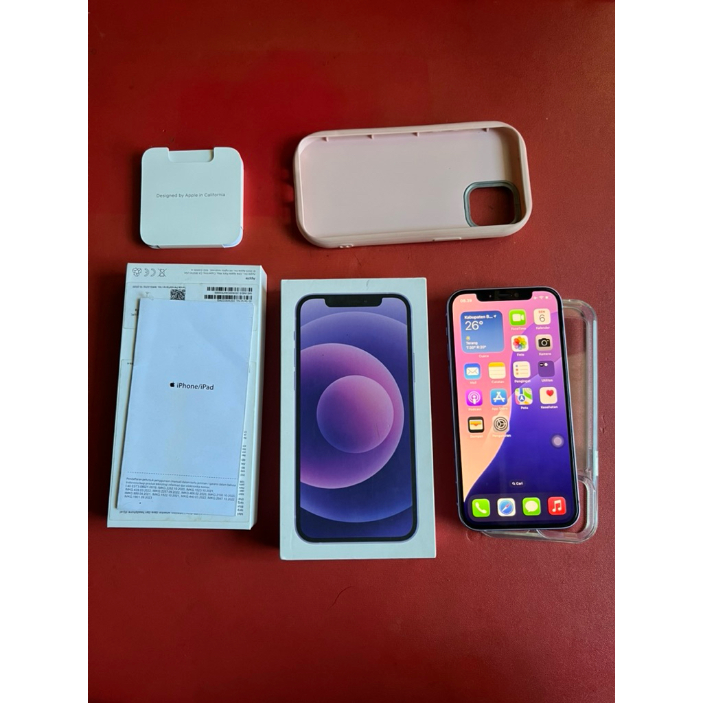 IPHONE 12 128GB RESMI IBOX PURPLE ORIGINAL