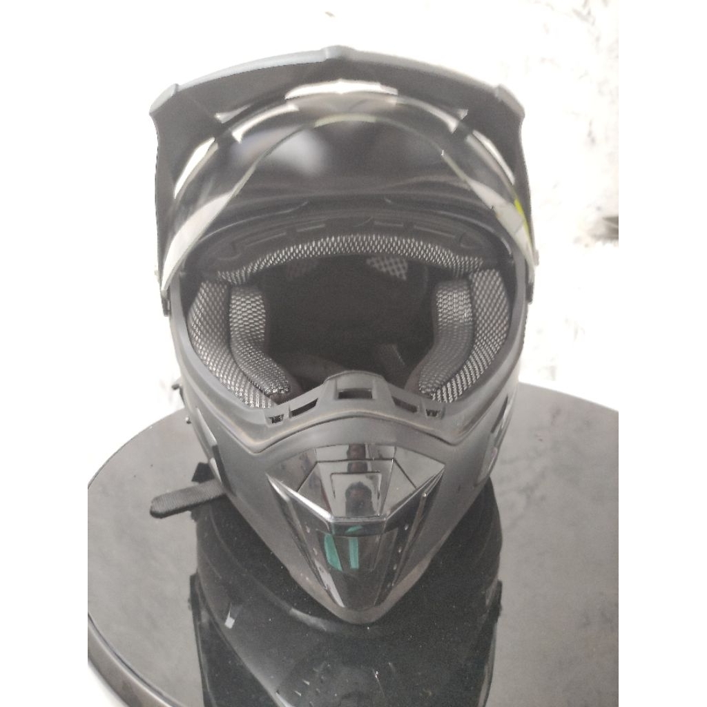 HELM SNAIL SUPERMOTO DOUBLE VISOR