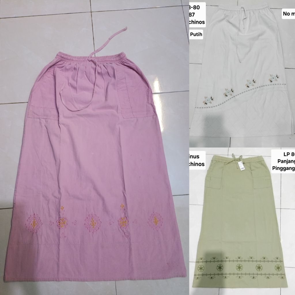 (update)PL Rok Panjang Wanita Bahan chinos
