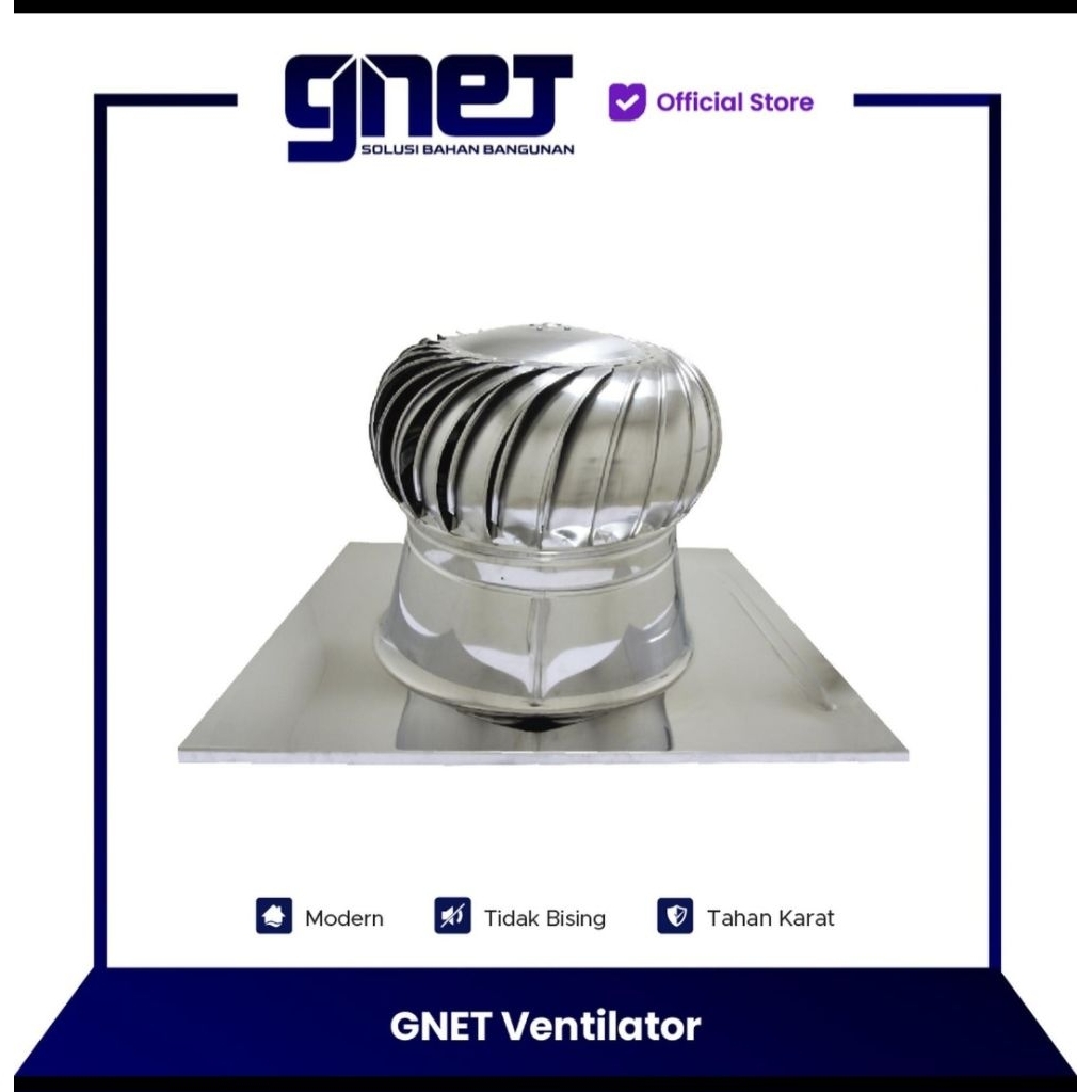 GNET VENTILATOR 20 INCH | Turbin ventilator atap rumah dan pabrik