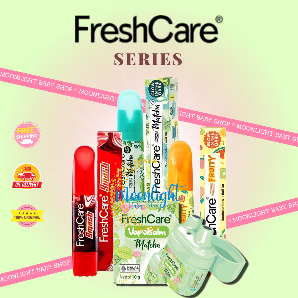 Freshcare Smash Matcha Minyak Angin Aromatherapy 4 in 1 (Roll On, Double Inhaler, Kerokan, Pijat Rel