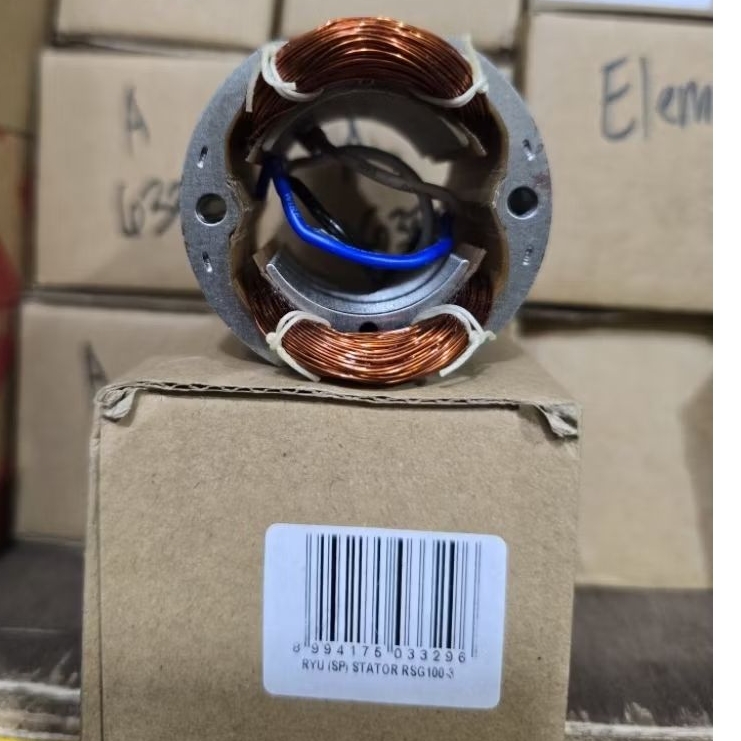 STATOR RYU RSG100-3 BANTALAN RUMAH ANGKER MESIN GERINDA TANGAN RYU RSG 100-3 ORIGINAL RYU