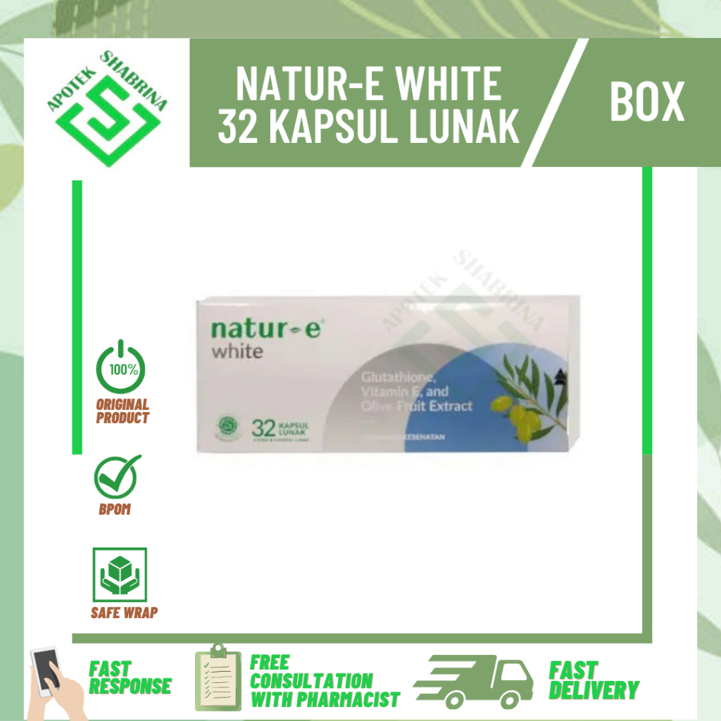 natur-e white 32 kapsul / natur / nature / box / mencerahkan kulit / menutrisi kulit
