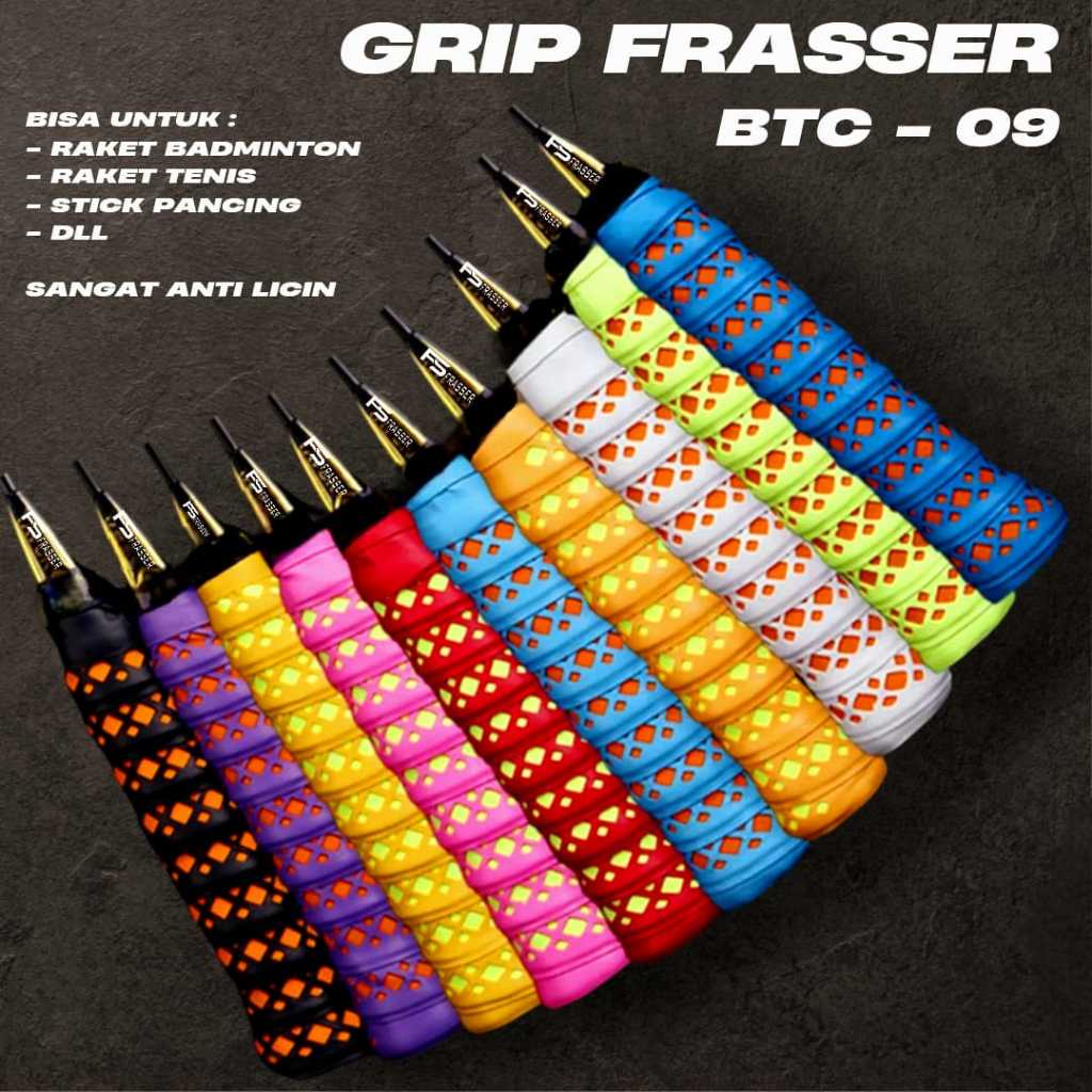 Grip Raket Bulutangkis Badminton-Grip Raket Tenis Tennis-Grip Badminton Grip Joran Pancing BNGRP- 02