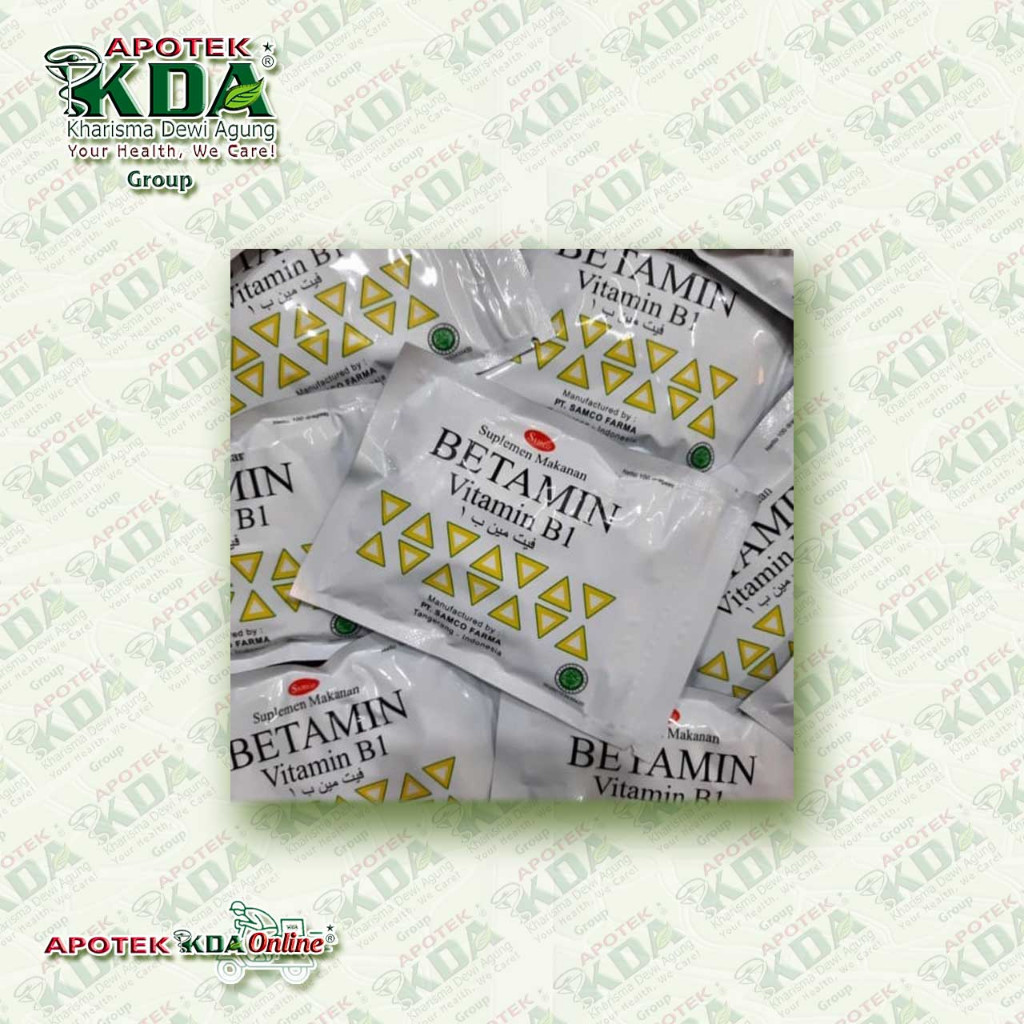 BETAMIN SACHET / BETAMIN B1 / BETAMIN VITAMIN B1 SACHET ISI 100 TABLET