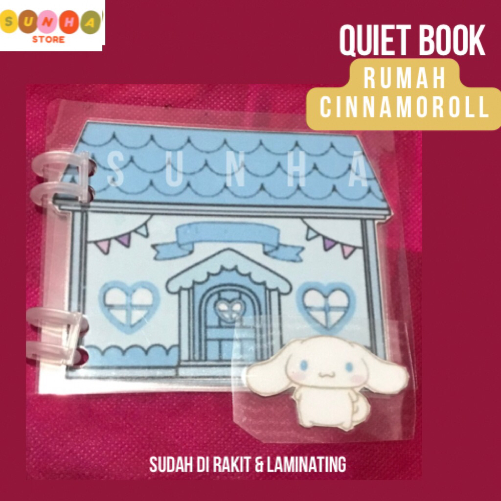 Quiet book CiNNAMOROLL / DIY Sanrio book premium  cinnamoroll/ busy book hotel / Squishy Book cinnam