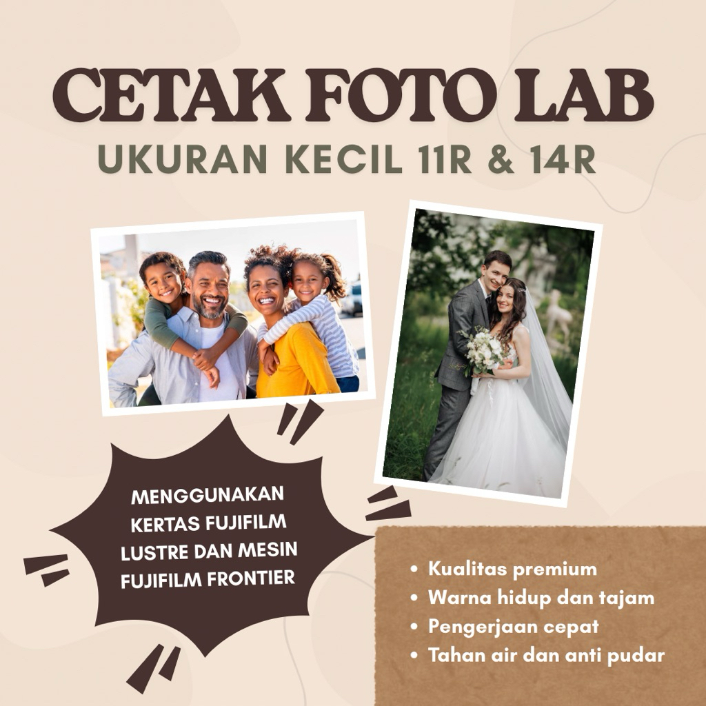 CETAK FOTO LAB UKURAN 11R / 14R