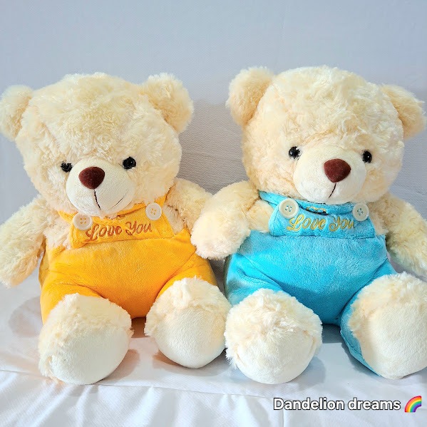 plush teddy bear - boneka teddy bear love you manis lucu lembut