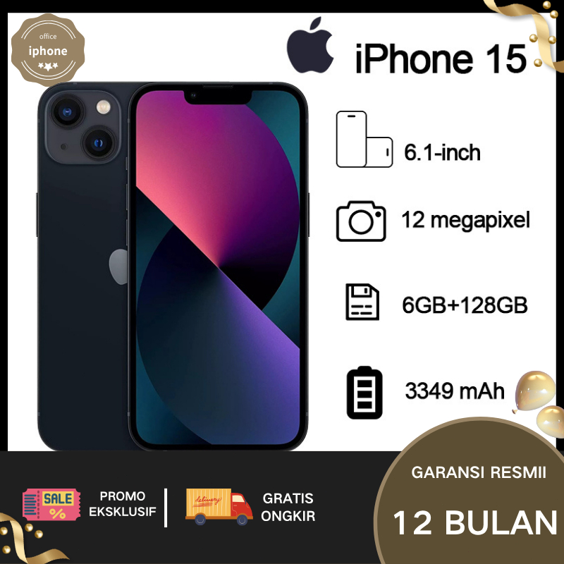 Apple 15 100% Original Second  ALL SIM   IMEI terdaftar permanen Garansi 12 Bln IP Fullset