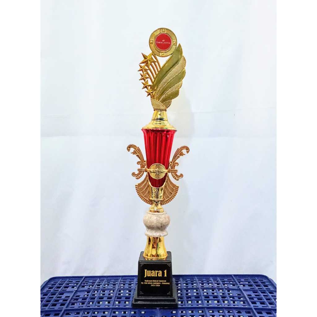 PIALA SATUAN CK IMPORT BESAR KOMBINASI MARMER GUCI 5 CM | PIALA MURAH PIALA TINGGI | PIALA LOMBA MTQ