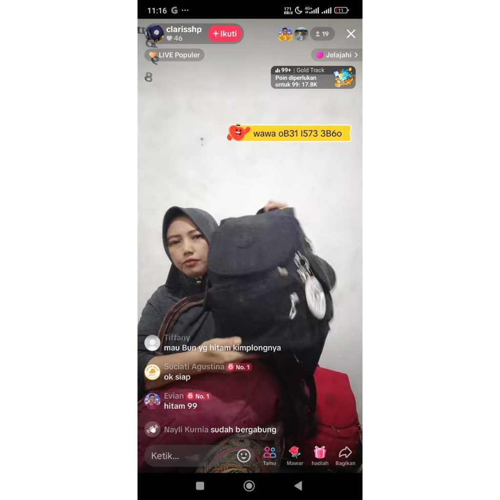 ransel kiplong hitam