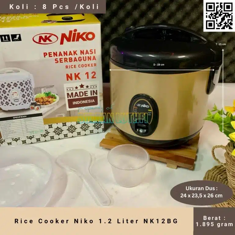 Rice Cooker Niko 1.2 Liter NK12BG