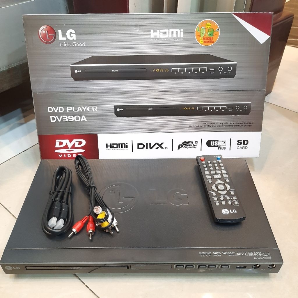 DVD PLAYER LG DV390A / PLAYER DVD, VCD, CD, USB MP3,MP4