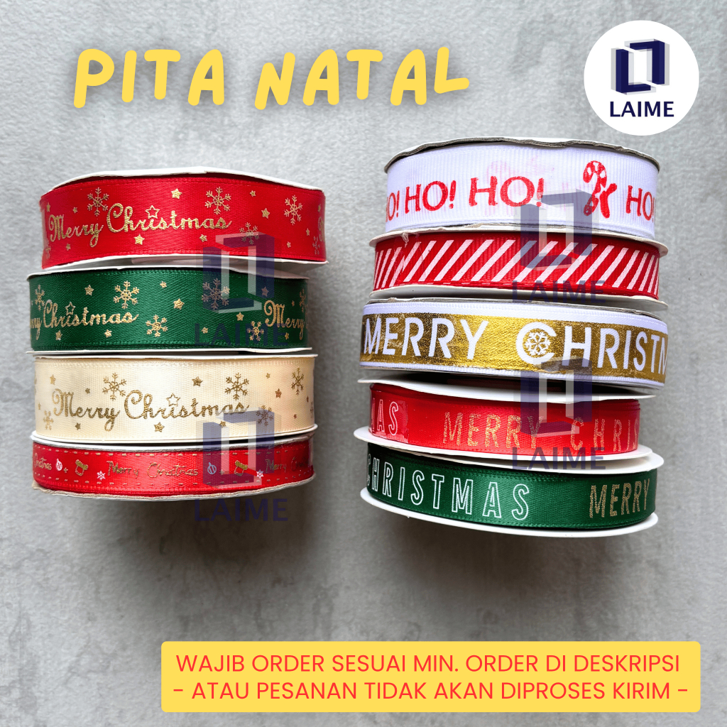[ECER 3M] Pita Natal - Pita Christmas - Pita Merry Christmas Merry Xmas