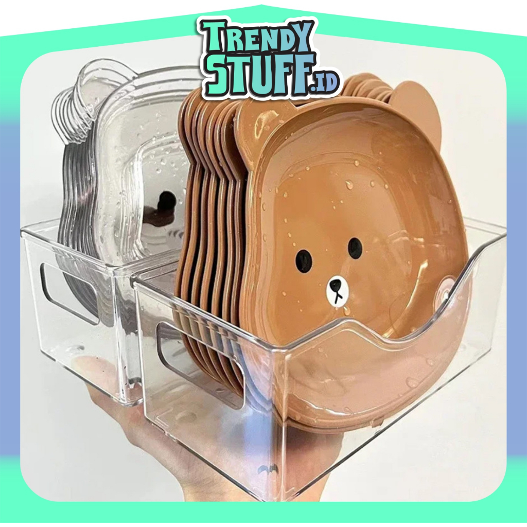 TRENDYSTUFF Rak Piring Plastik Serbaguna Tempat Piring Sendok Dapur Organizer Praktis R1118