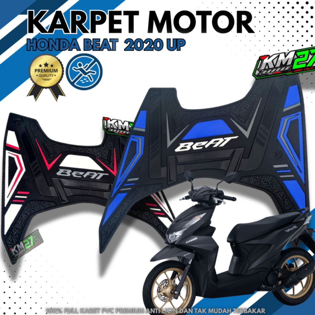 Pijakan Kaki BEAT 2020-2025 Fi/Deluxe/Street -  Karpet Motor Beat - Alas Kaki Motor Beat