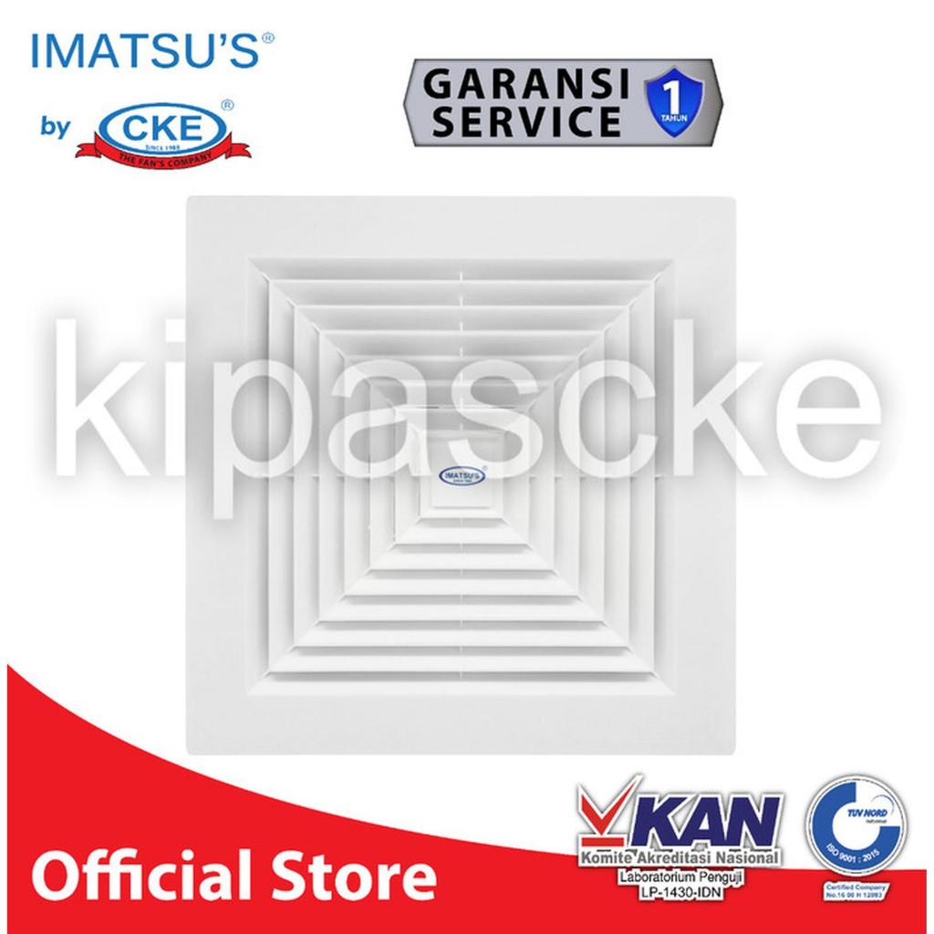 Exhaust Fan Plafon 12 Inch Dengan Lampu Led Hexos Fan Hemat Listrik