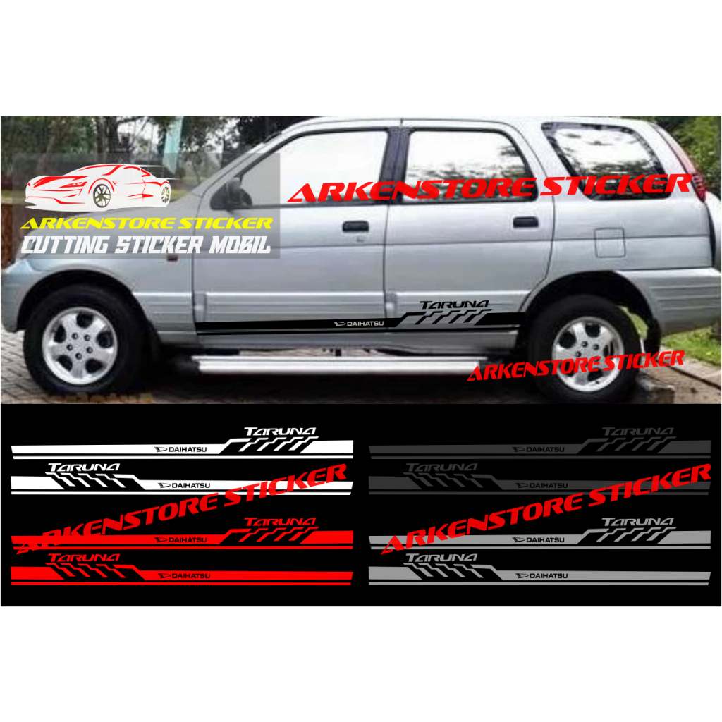Promo sticker mobil taruna cutting sticker stiker mobil daihatsu taruna stiker taruna