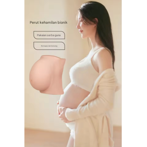 SOF Alat peraga simulasi perut palsu silikon yang dapat disesuaikan untuk kehamilan