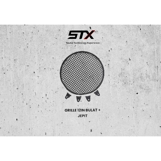 STX Grille/Ram Speaker 12" Bundar