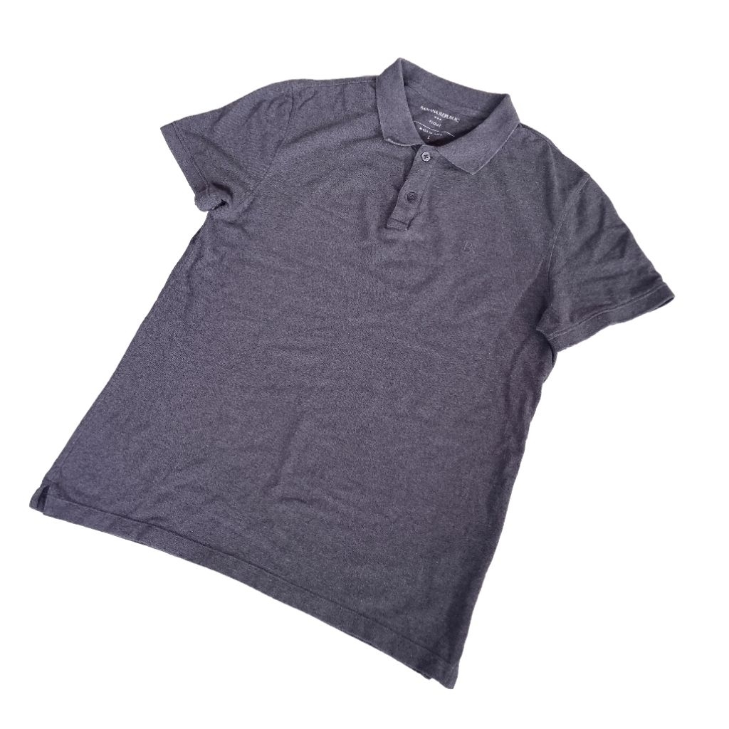 Banana Republic Men's Casual Polo Shirt Dark Grey Size L
