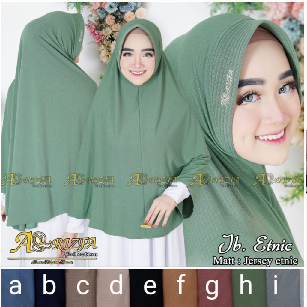 Jilbab Jumbo Etnik ORI Arrizfa