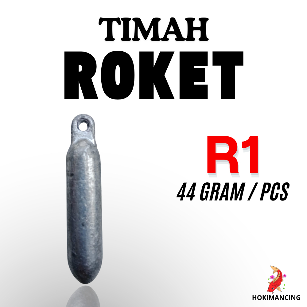TIMAH ROKET R1 / TIMAH LAUT / PEMBERAT PANCING / TIMAH DASARAN Lure Mancing