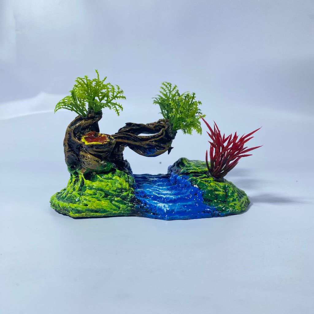 Hiasan Akuarium Bonsai sungai mini Decoration