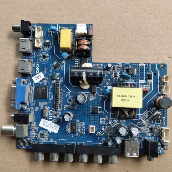 mb mobo mainboard led tv POLYTRON PLD 24D8511 PLD24D8511 original cabutan normal