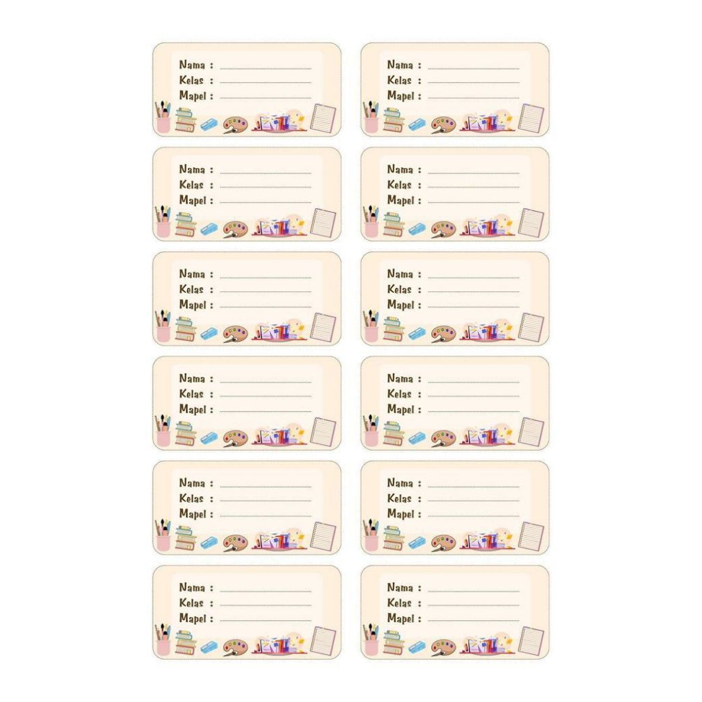 Tag nama untuk Buku estetik cewek