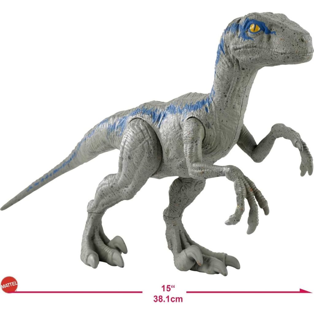 Mattel Jurassic World Toys Large Basic Velociraptor Blue