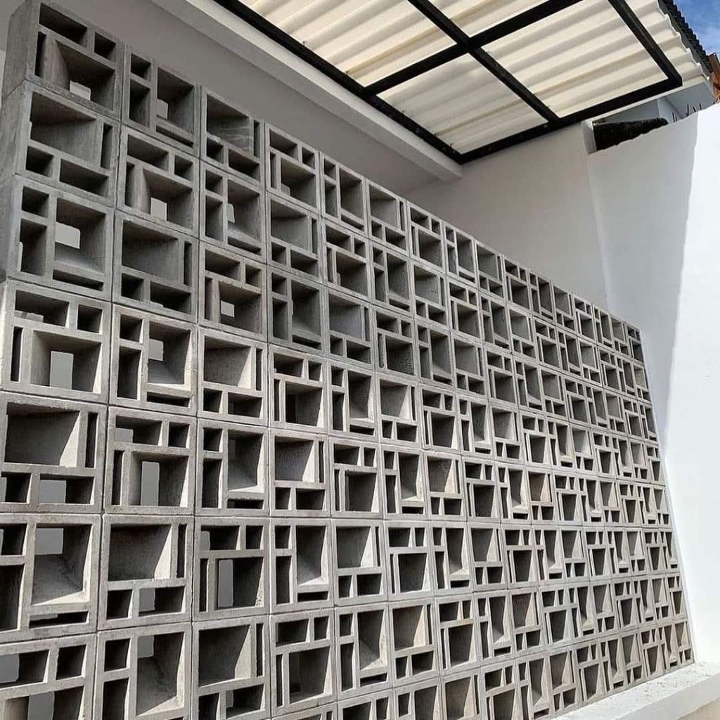 ROSTER BETON lubang4 (20x20)roster beton minimalis, loster beton modern, roster minimalis fasad ruma