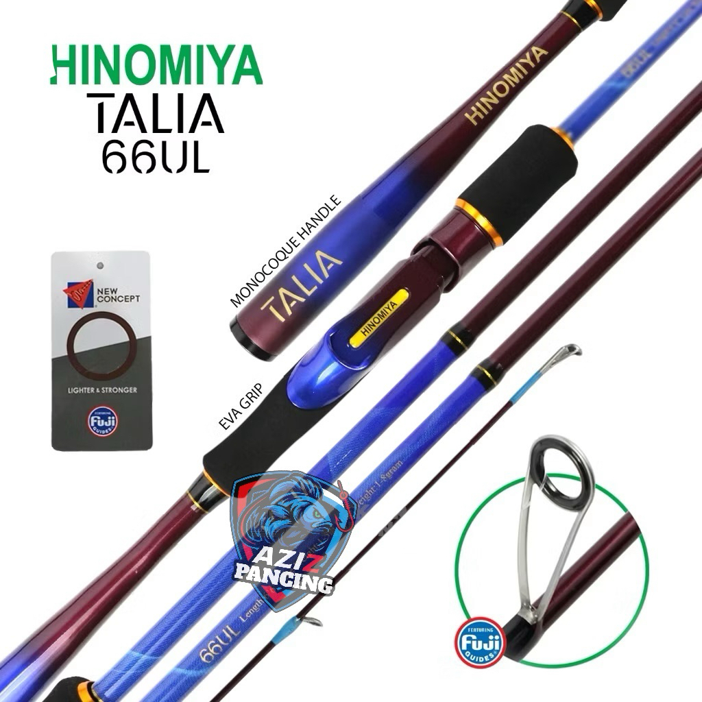 Rod spining Hinomiya Talia UL Ultralight 66ul 70ul 73ul 76ul