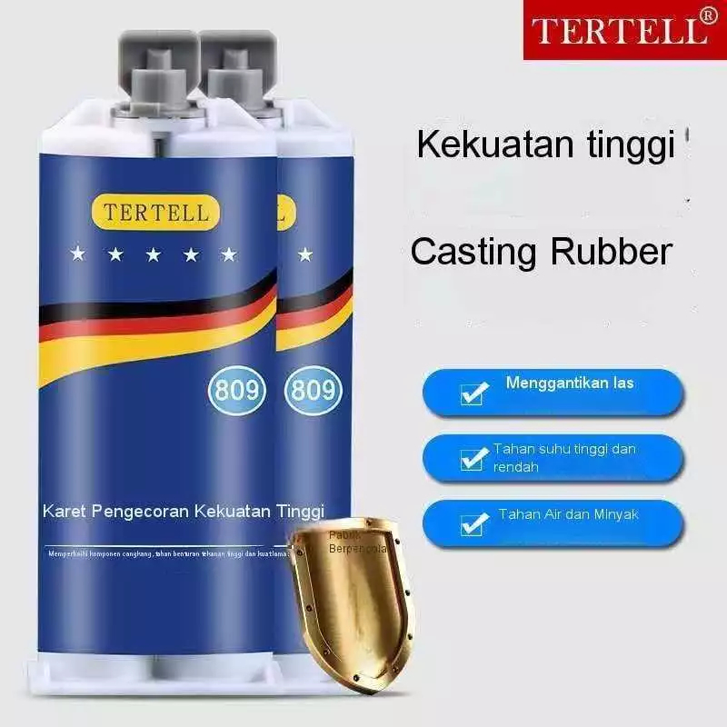 Lem Besi AB TERTELL 100ML Tahan Panas Industrial Metal Repair Glue Lem AB Super Kuat Lem Perekat Bes