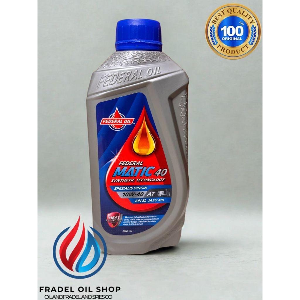 Federal Matic Synthetic Technology 0,8L 800ml 10W-30 oli motor federal matic 100%ORIGINAL  Scoopy Sp