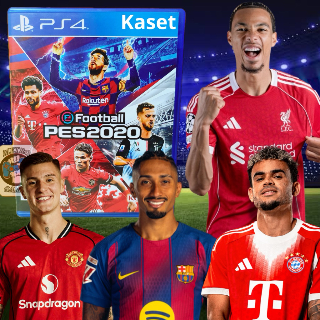 PES 2020 Ps4 Kaset Pes2020 Ps4 Playstation PS 4 5 Efootball CD BD Games Game Sepak Bola Football E f