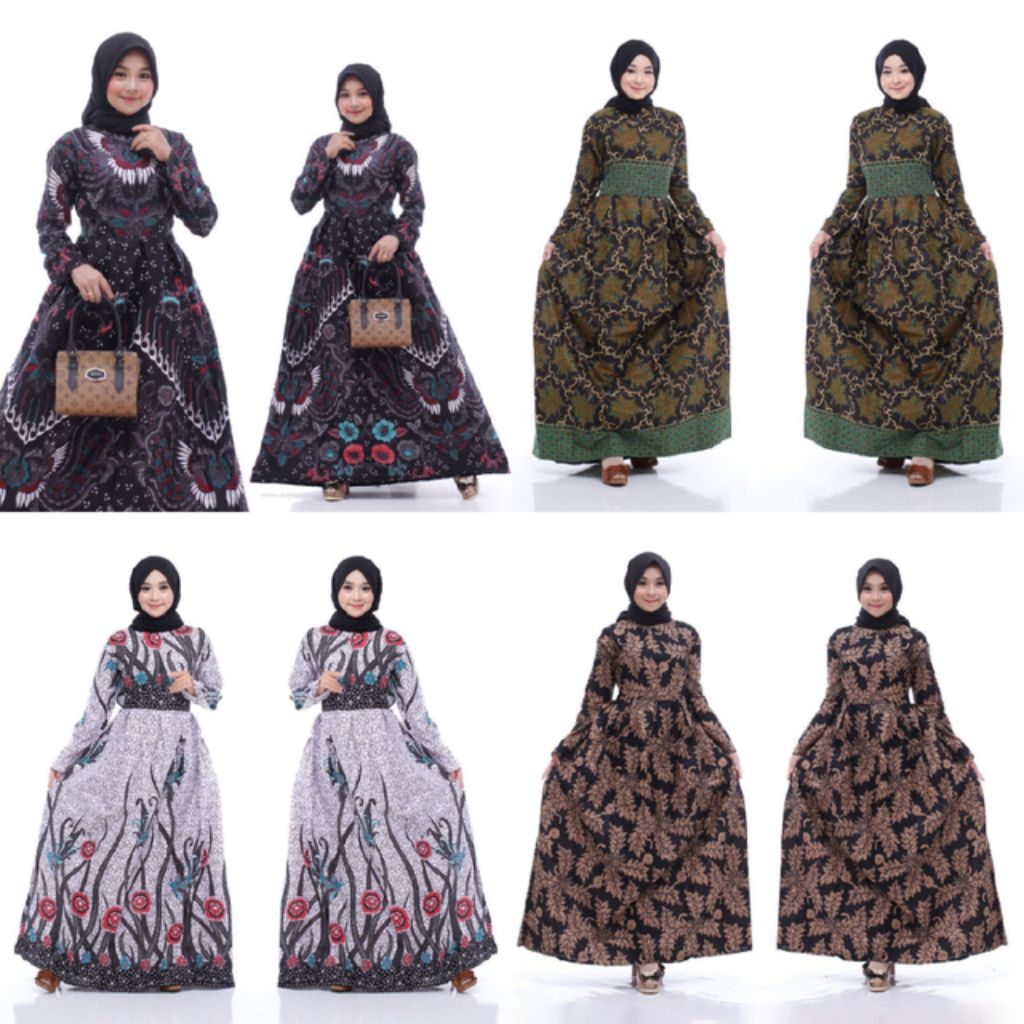 Batik Alfin - Gamis batik cantik gamis wanita model kekinian terbaru