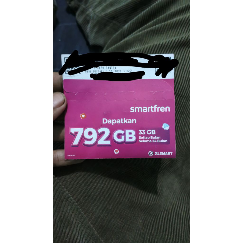kartu Smartfren 792 gb (area jabo Banten)