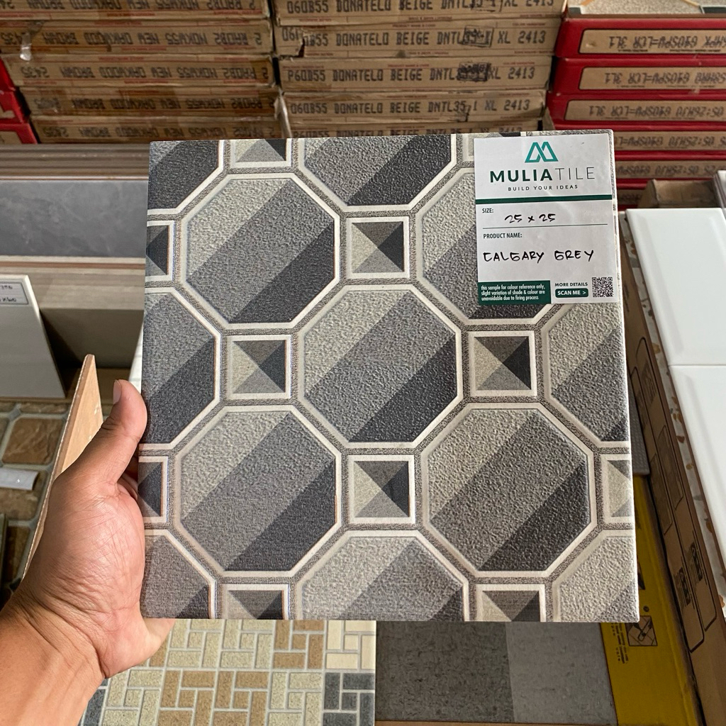 Keramik kamar mandi 25x25 Calgary grey Mulia
