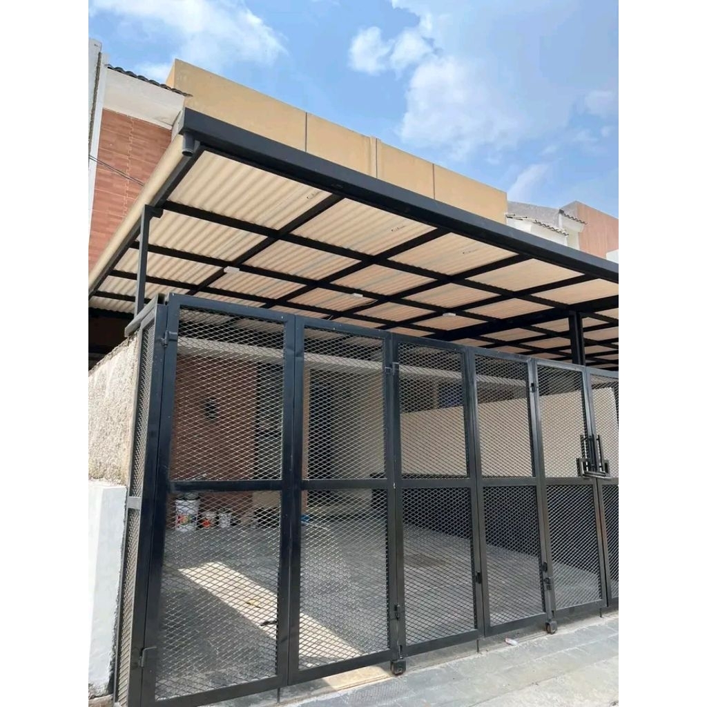 kanopi besi hollo galvanis atap alderon